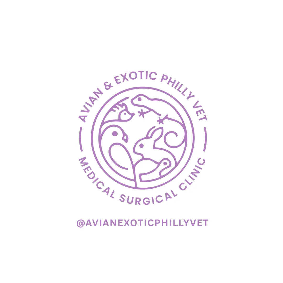 Avian & Exotic Philly Vet Medical Surgical Clinic logo featuring various animal outlines