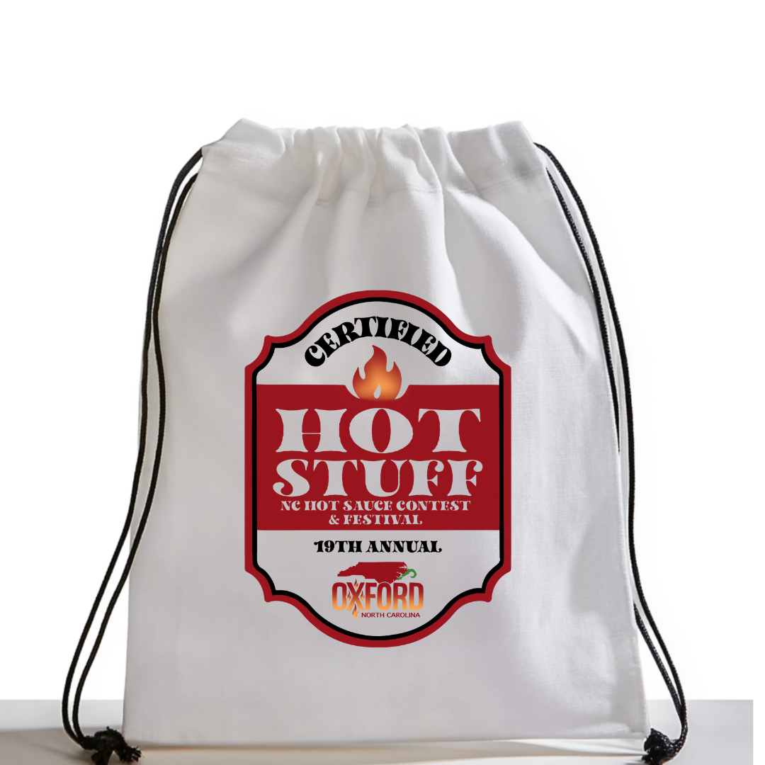 NC Hot Sauce Contest & Festival Cinch Bag - Winks Design Studio,LLC