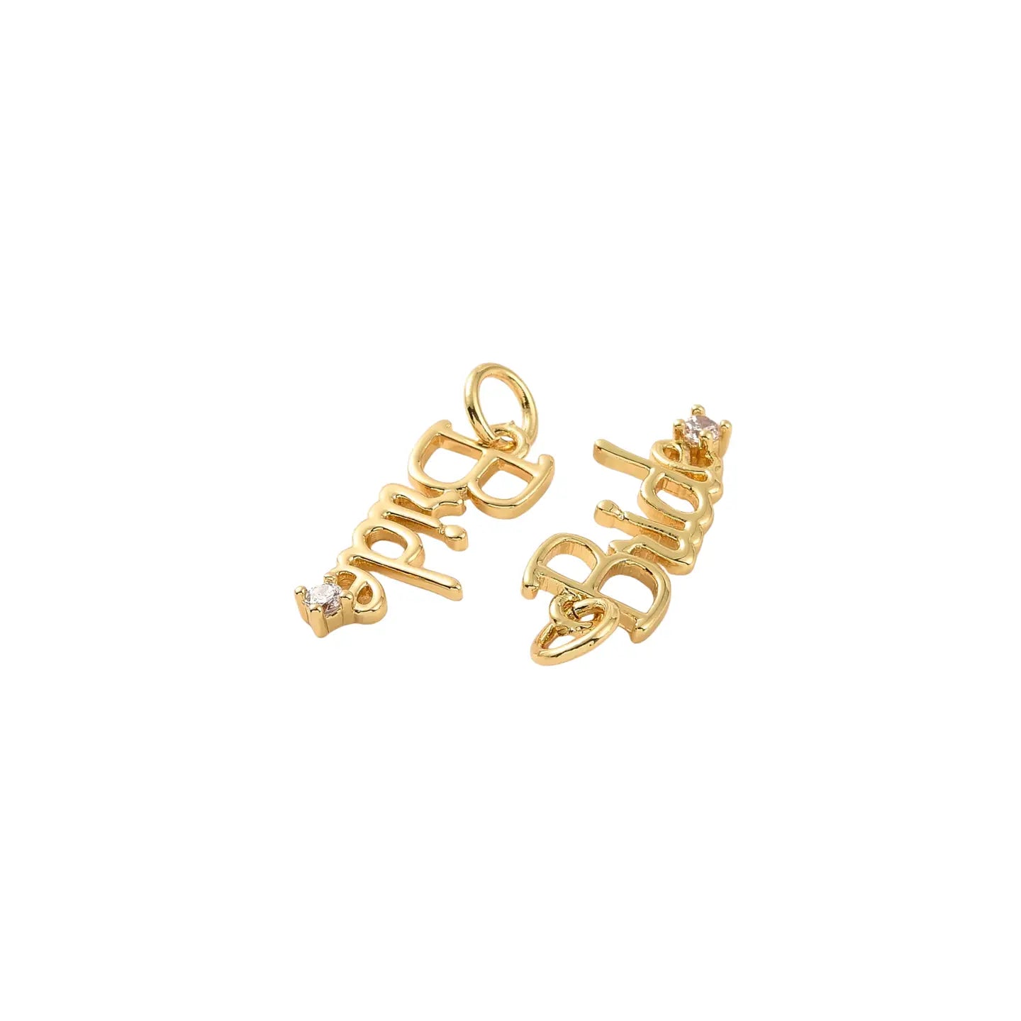 Gold Minimalistic Bride Charm
