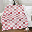 Checkerboard Heart Blanket - Winks Design Studio,LLC