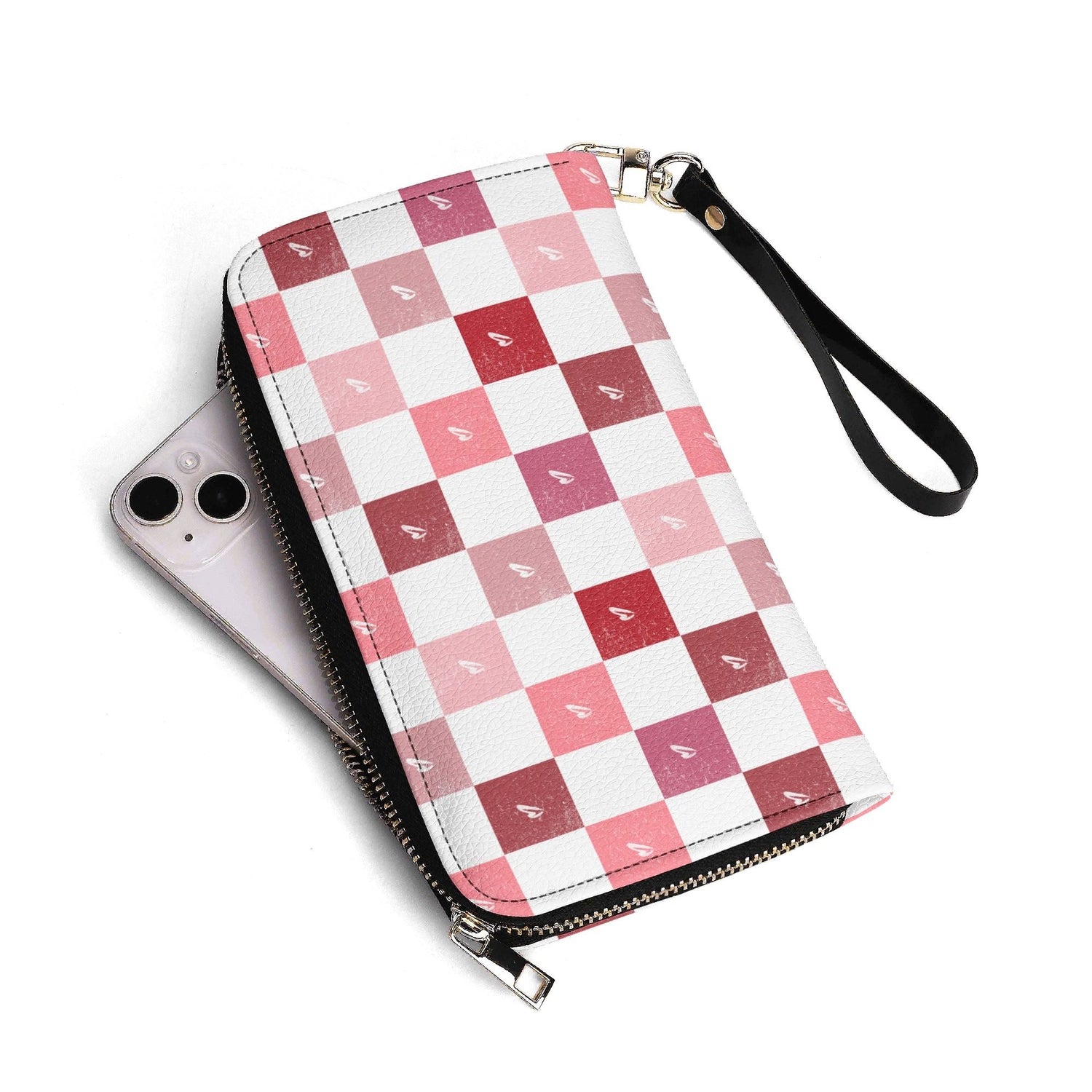 Checkerboard Hearts Wallet - Winks Design Studio,LLC