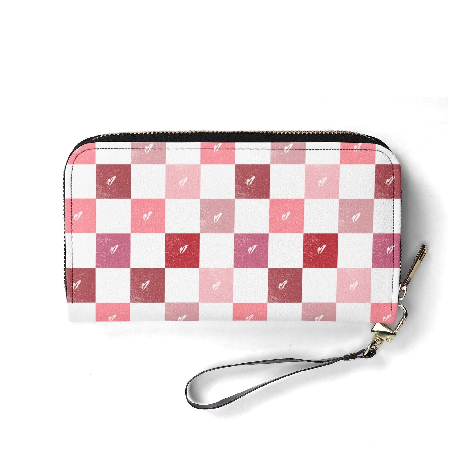 Checkerboard Hearts Wallet - Winks Design Studio,LLC
