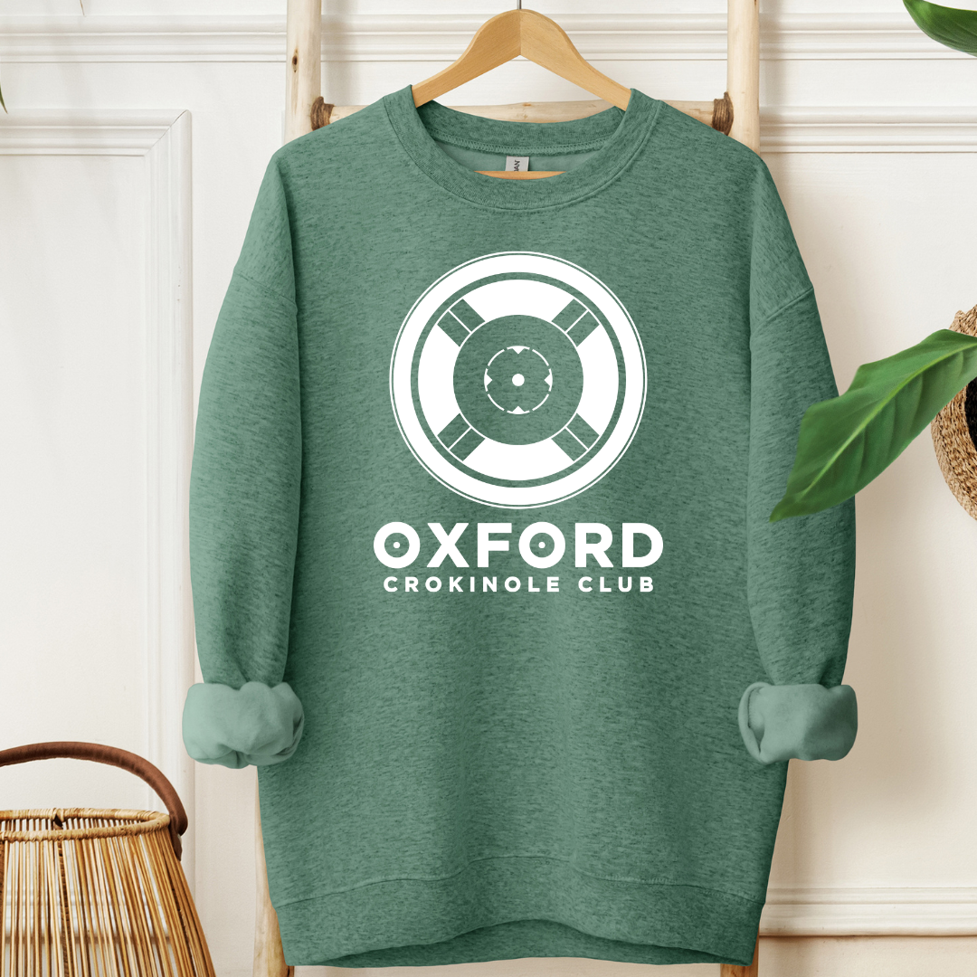 Oxford Crokinole Club Crewneck - Winks Design Studio,LLC