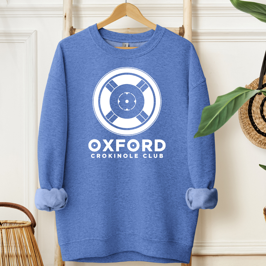 Oxford Crokinole Club Crewneck - Winks Design Studio,LLC