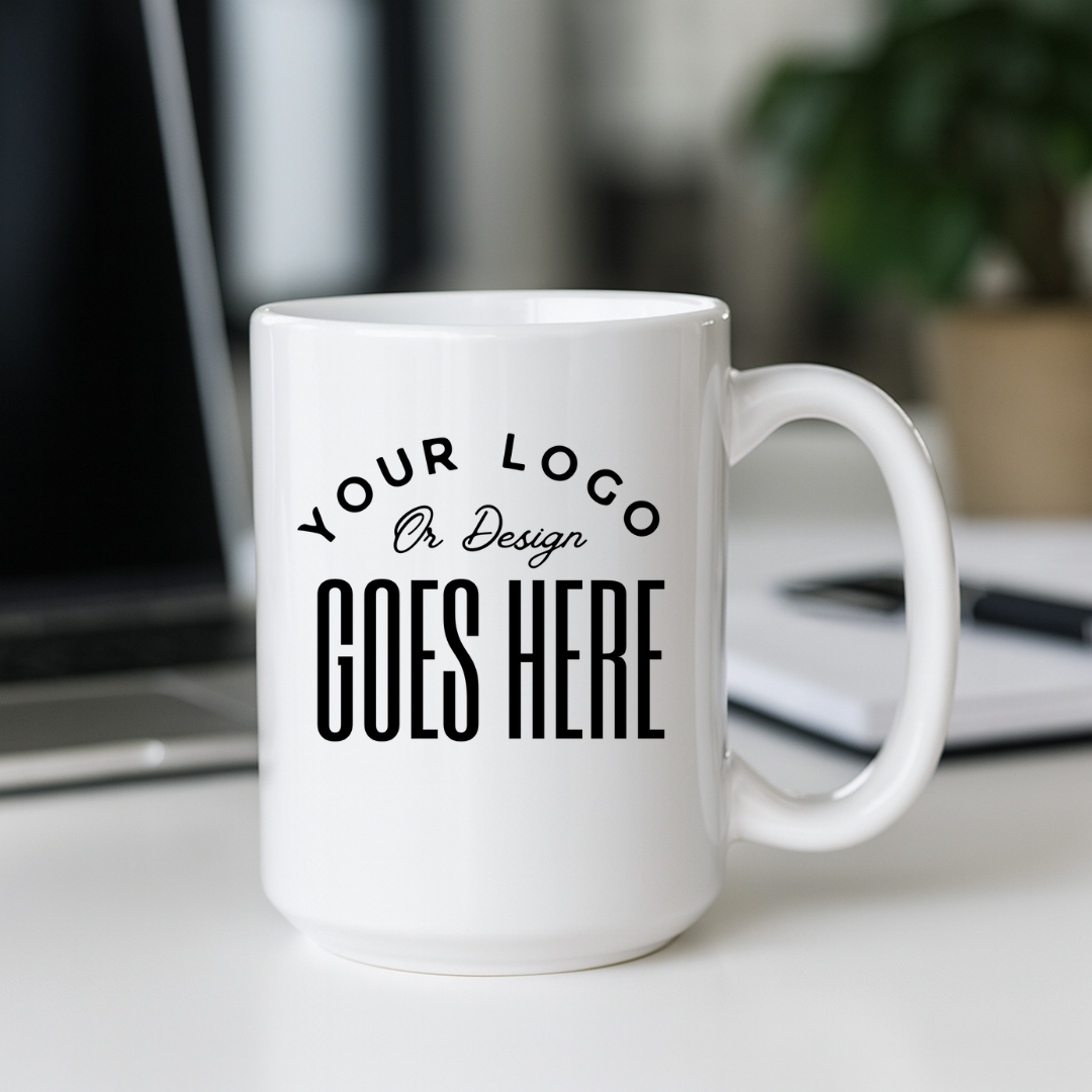 Taza de cerámica con logotipo personalizado