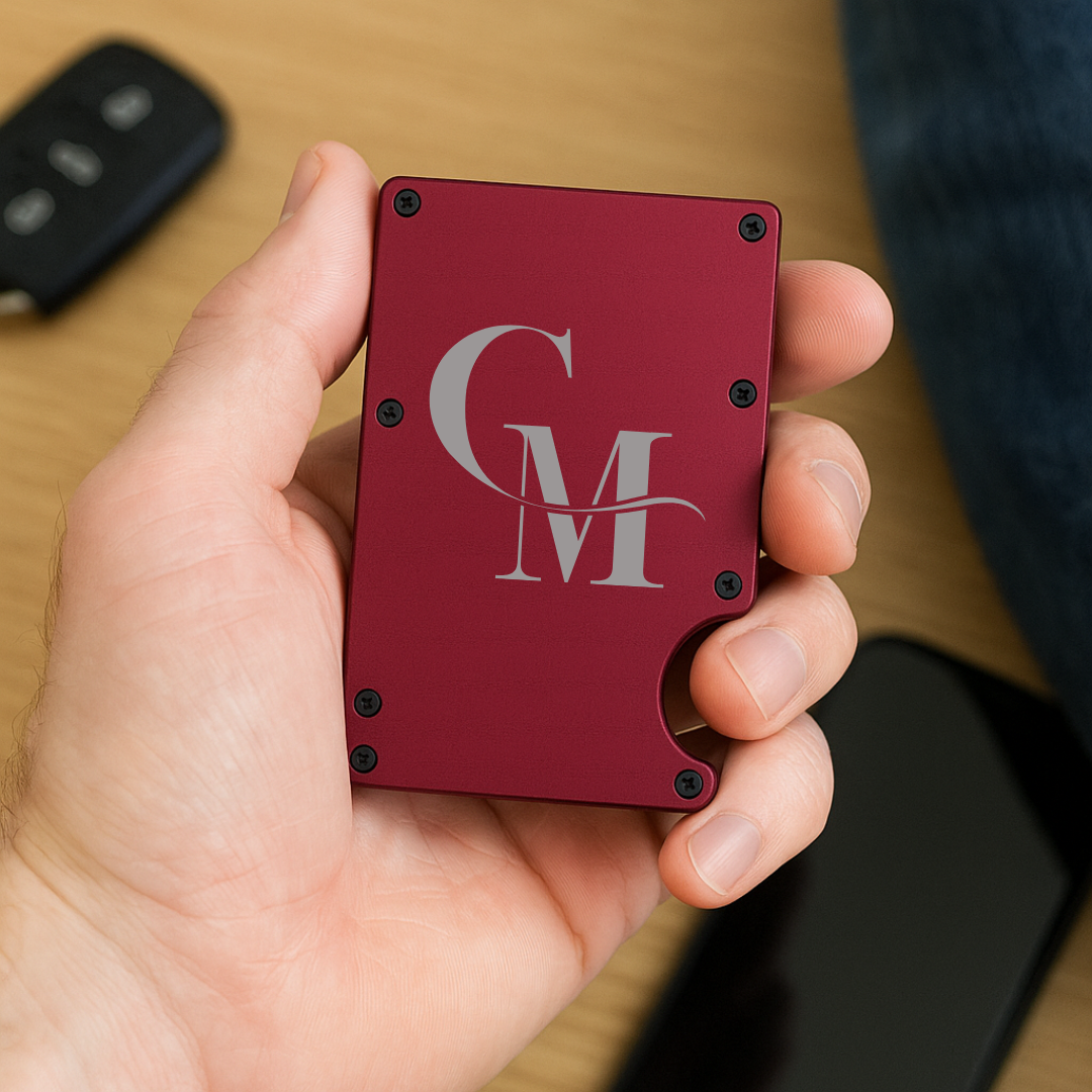 Custom Engraved RFID Money Clip - Winks Design Studio,LLC