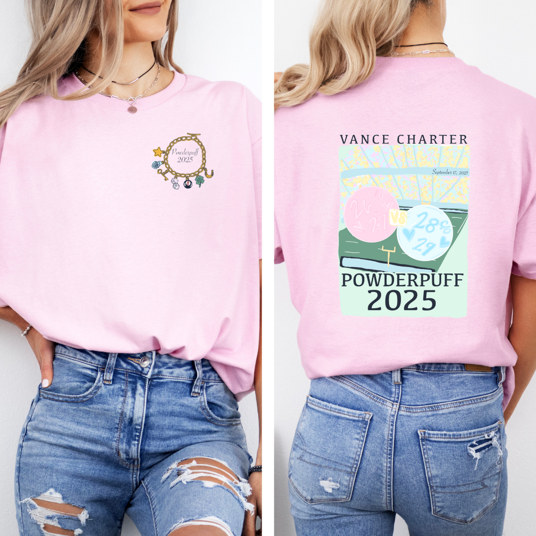 Vance Charter School Powderpuff T-shirt - Winks Design Studio,LLC