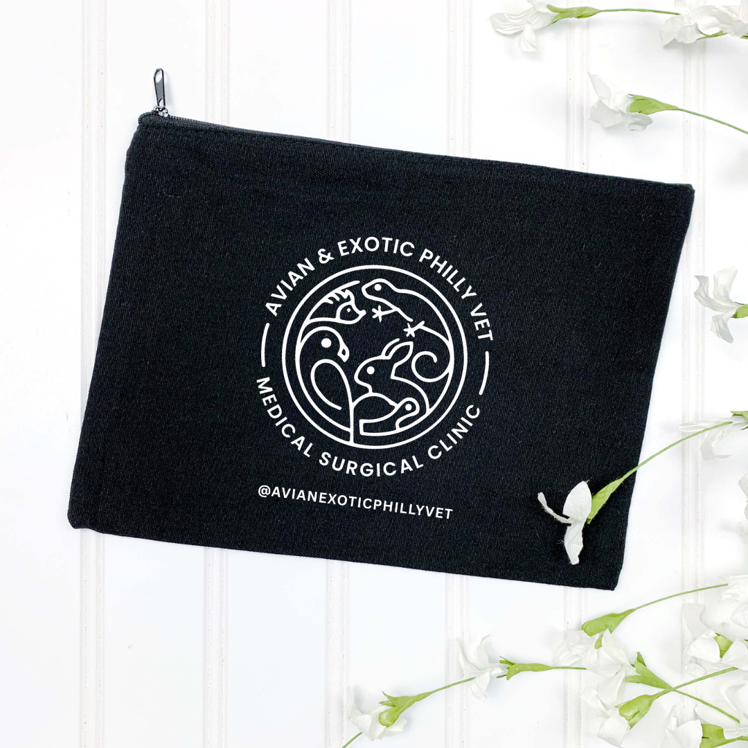 Bolsa cosmética de pulsera exótica aviar