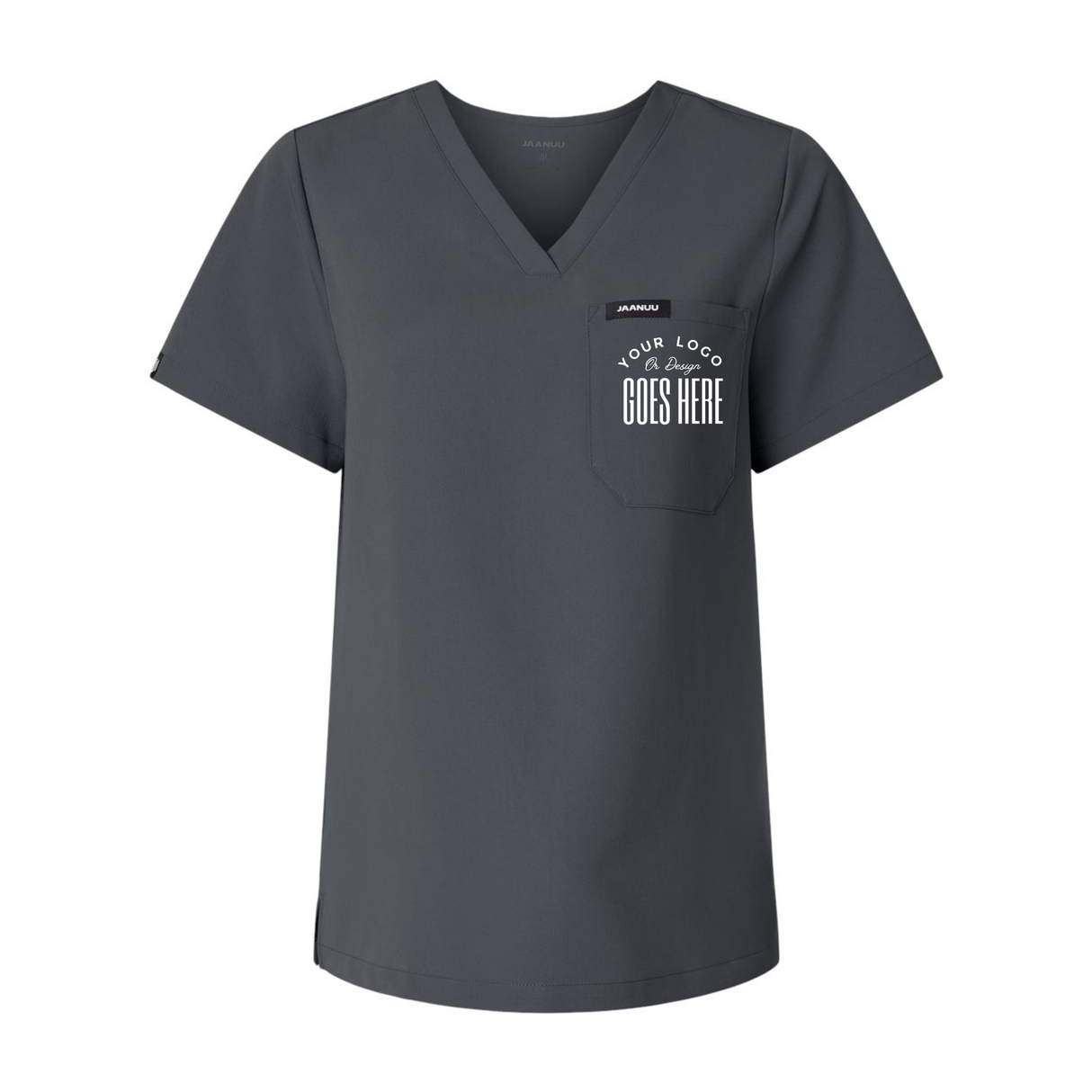 Custom Jaanuu Women's Scrub Top | Rhena V-Neck Medical Uniform - Winks Design Studio,LLC