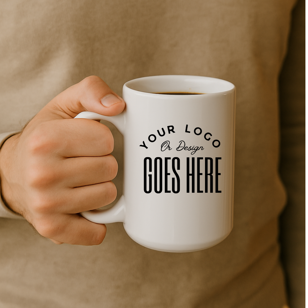 Taza de cerámica con logotipo personalizado