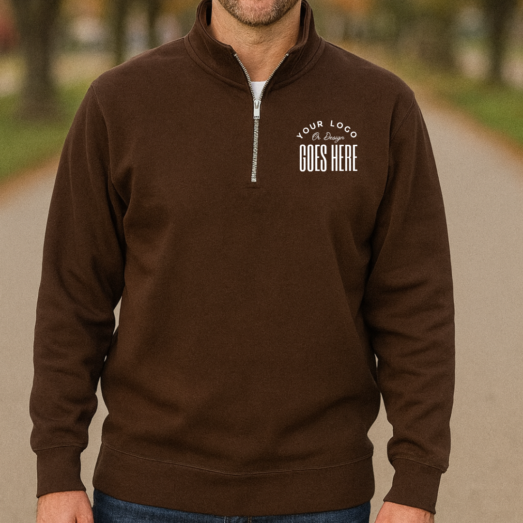 Custom Midweight Quarter-Zip Pullover