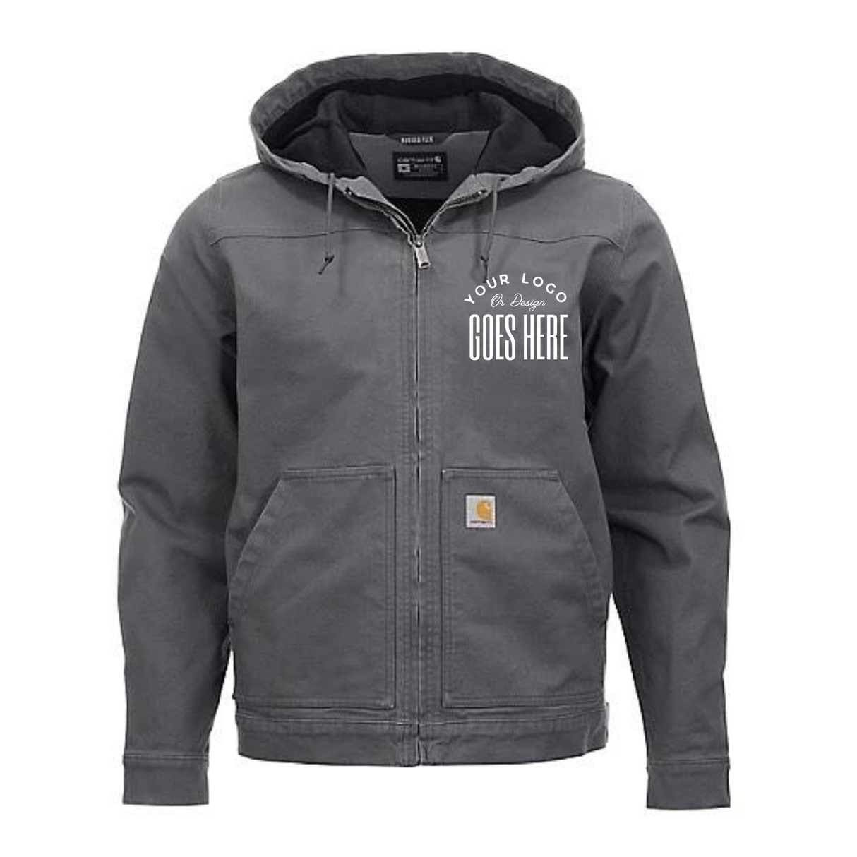 Custom Carhartt Men's Rugged Flex Duck Fleece Lined Jacket - Winks Design Studio,LLC