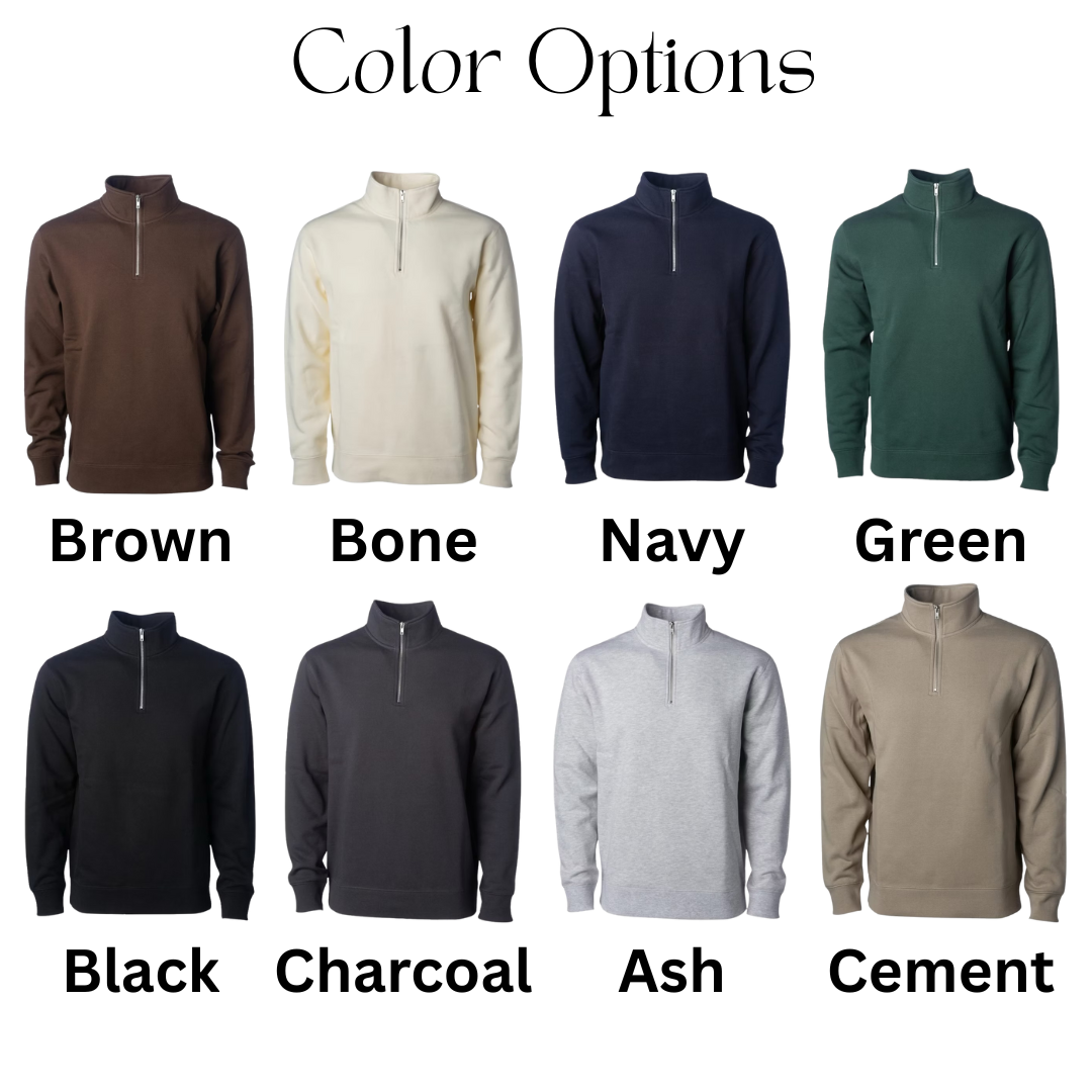 Custom Midweight Quarter-Zip Pullover