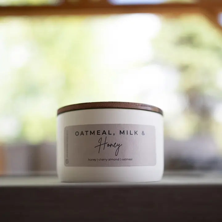 Milkhouse Candle Oatmeal, Milk & Honey | 10 oz Statement Candle - Winks Design Studio,LLC