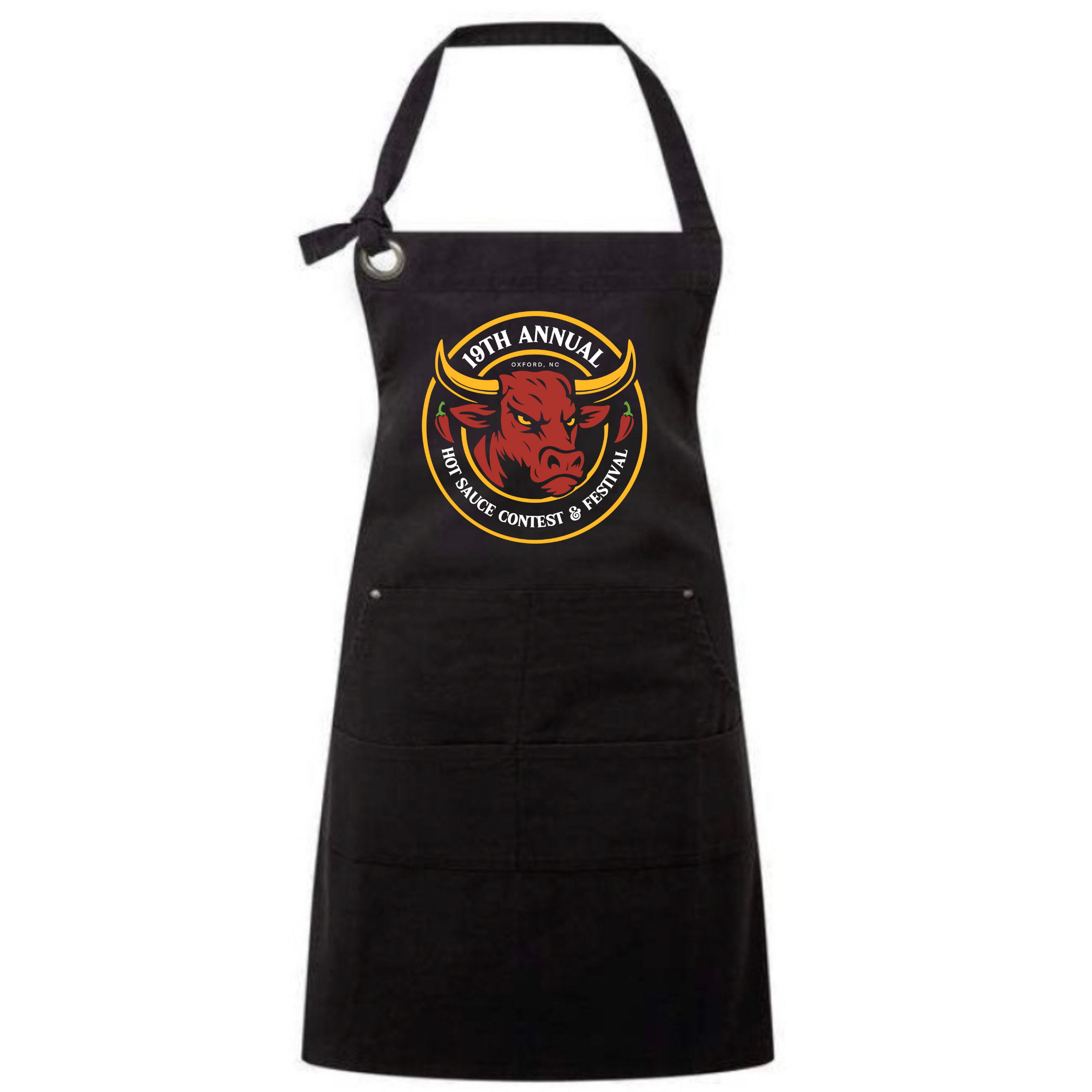 NC Hot Sauce Contest & Festival Spicy Ox Apron - Winks Design Studio,LLC