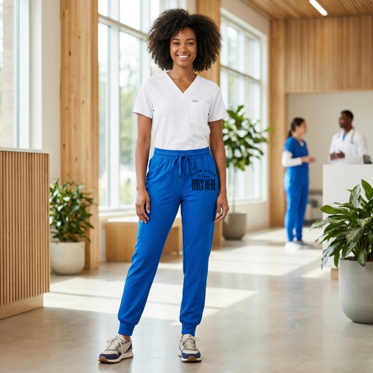 Custom Women's Medical Scrub Joggers | Jaanuu Silex Knit-Waist - Winks Design Studio,LLC