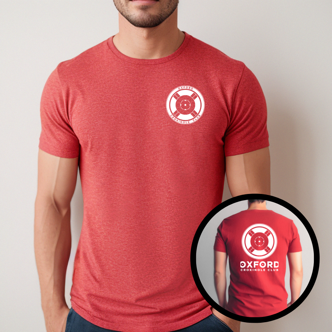 Oxford Crokinole Club Short Sleeve T-Shirt - Winks Design Studio,LLC
