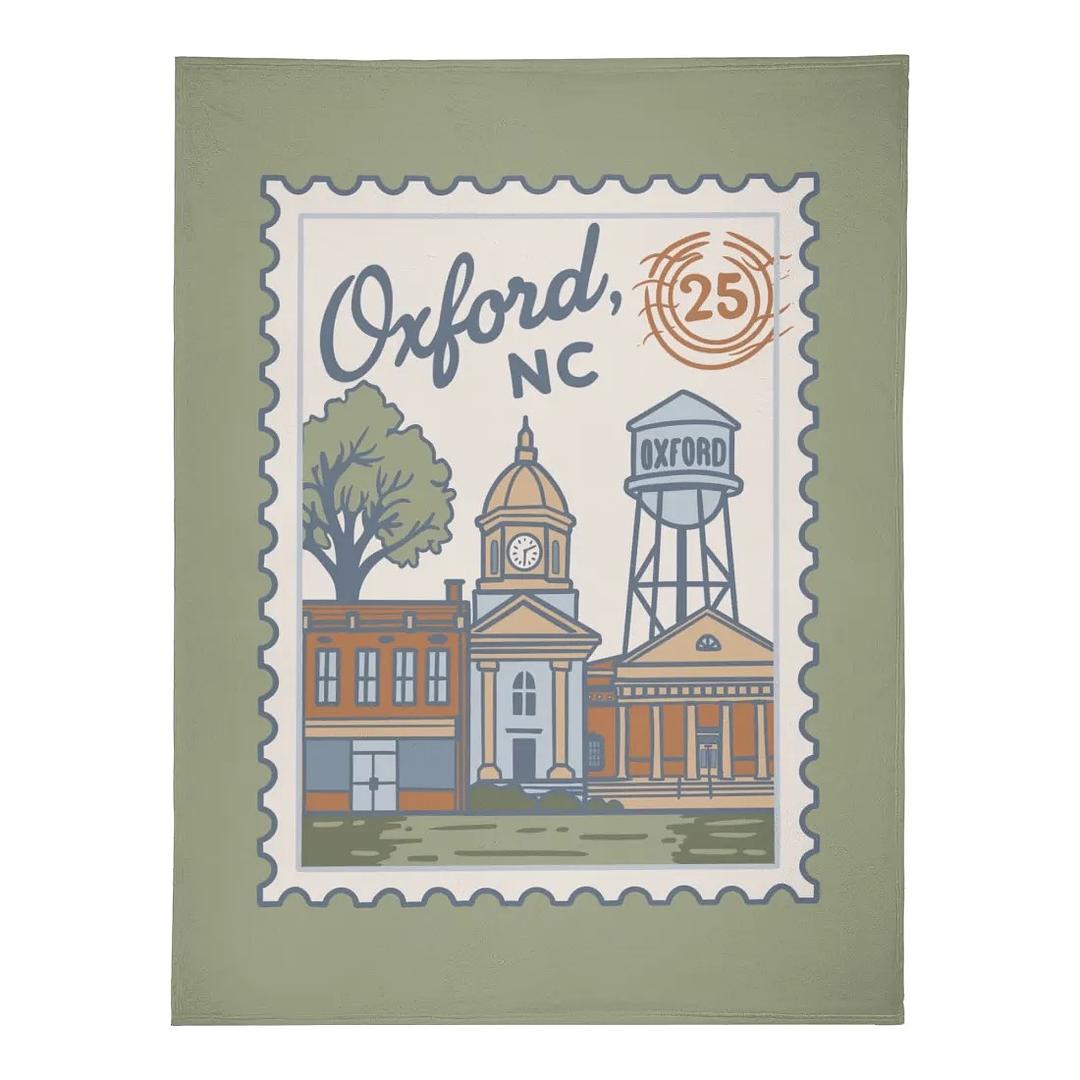 Oxford Landmark Fleece Blanket - Winks Design Studio,LLC