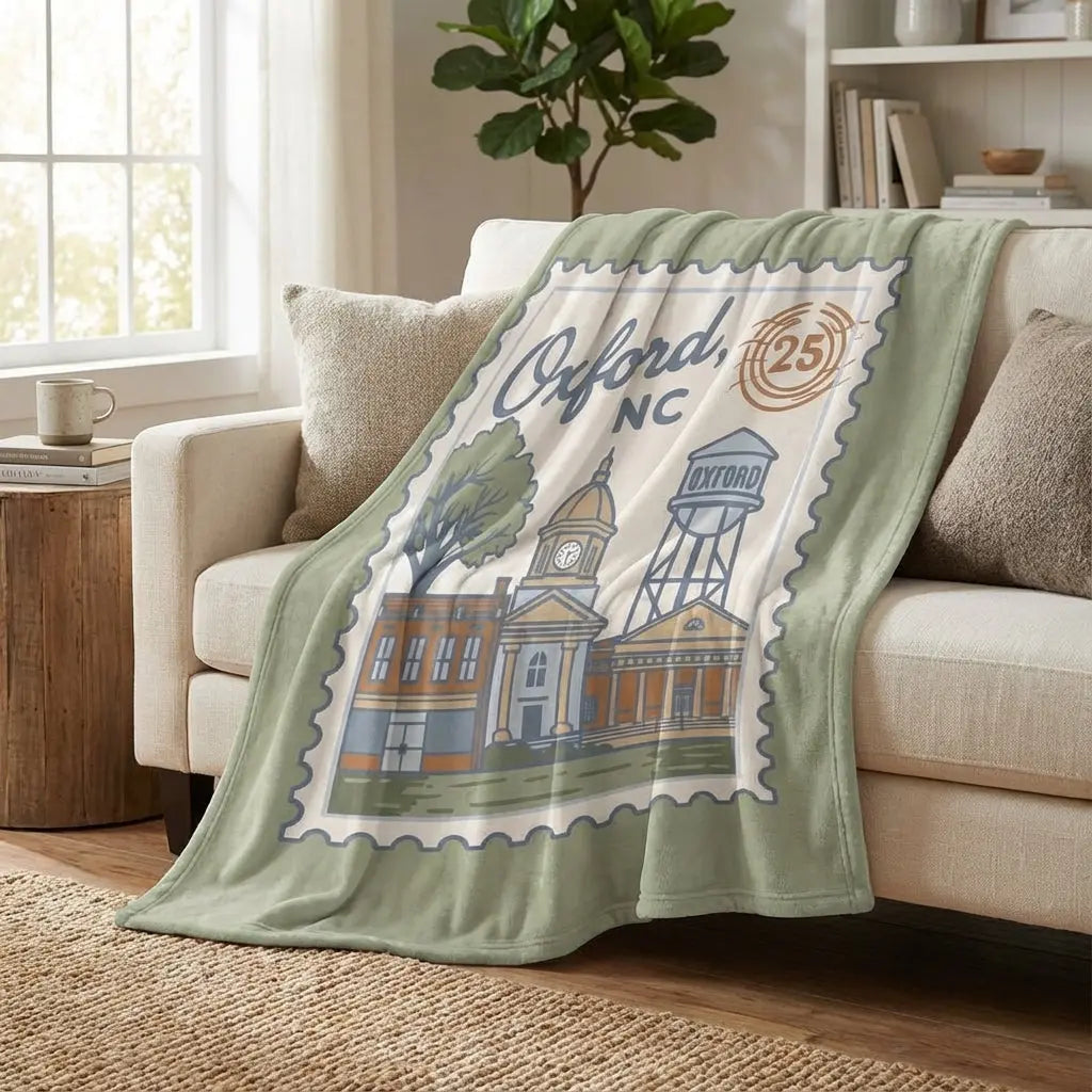 Winks Design Studio Oxford fleece blanket in soft, warm beige with cozy plush texture, 80x60 inches throw for comfort and warmth.