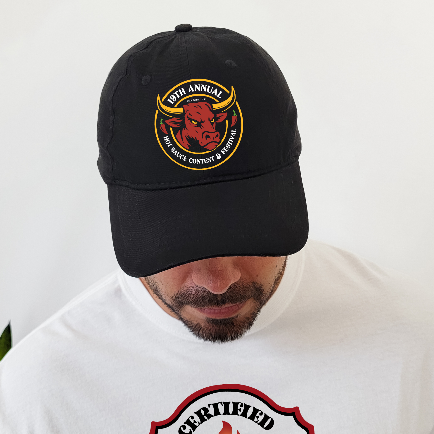 NC Hot Sauce Contest & Festival Spicy Ox Twill Hat - Winks Design Studio,LLC