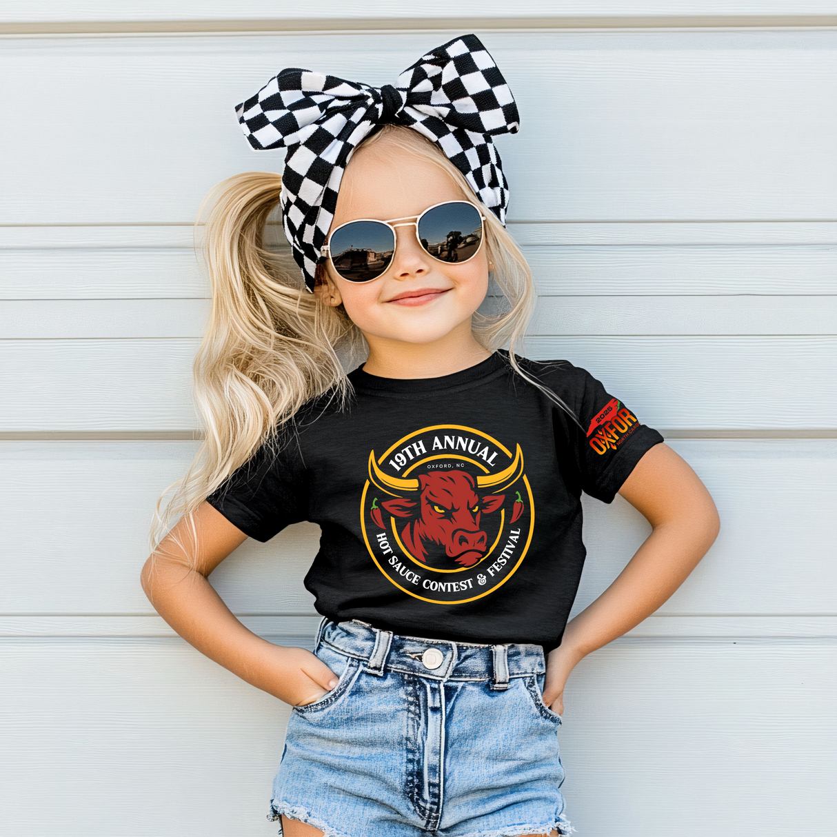 NC Hot Sauce Contest & Festival Kids T-shirt - Winks Design Studio,LLC