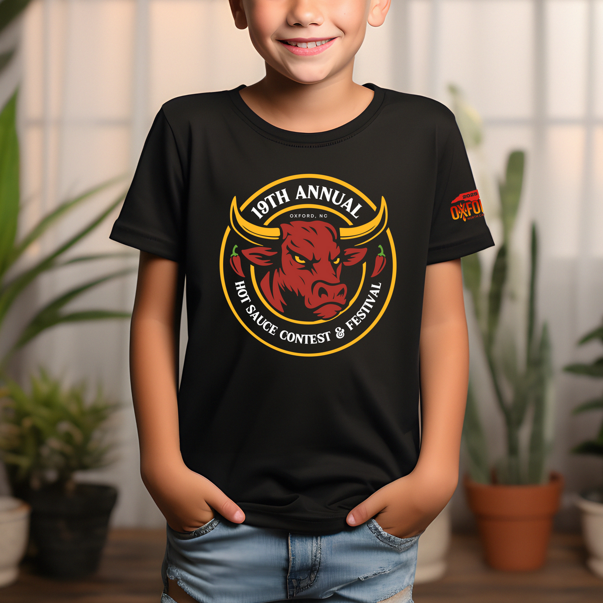 NC Hot Sauce Contest & Festival Kids T-shirt - Winks Design Studio,LLC