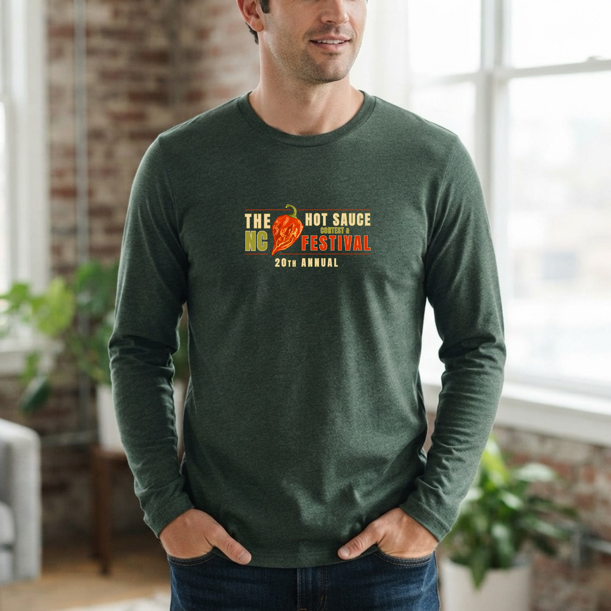 NC Hot Sauce Festival History Long Sleeve