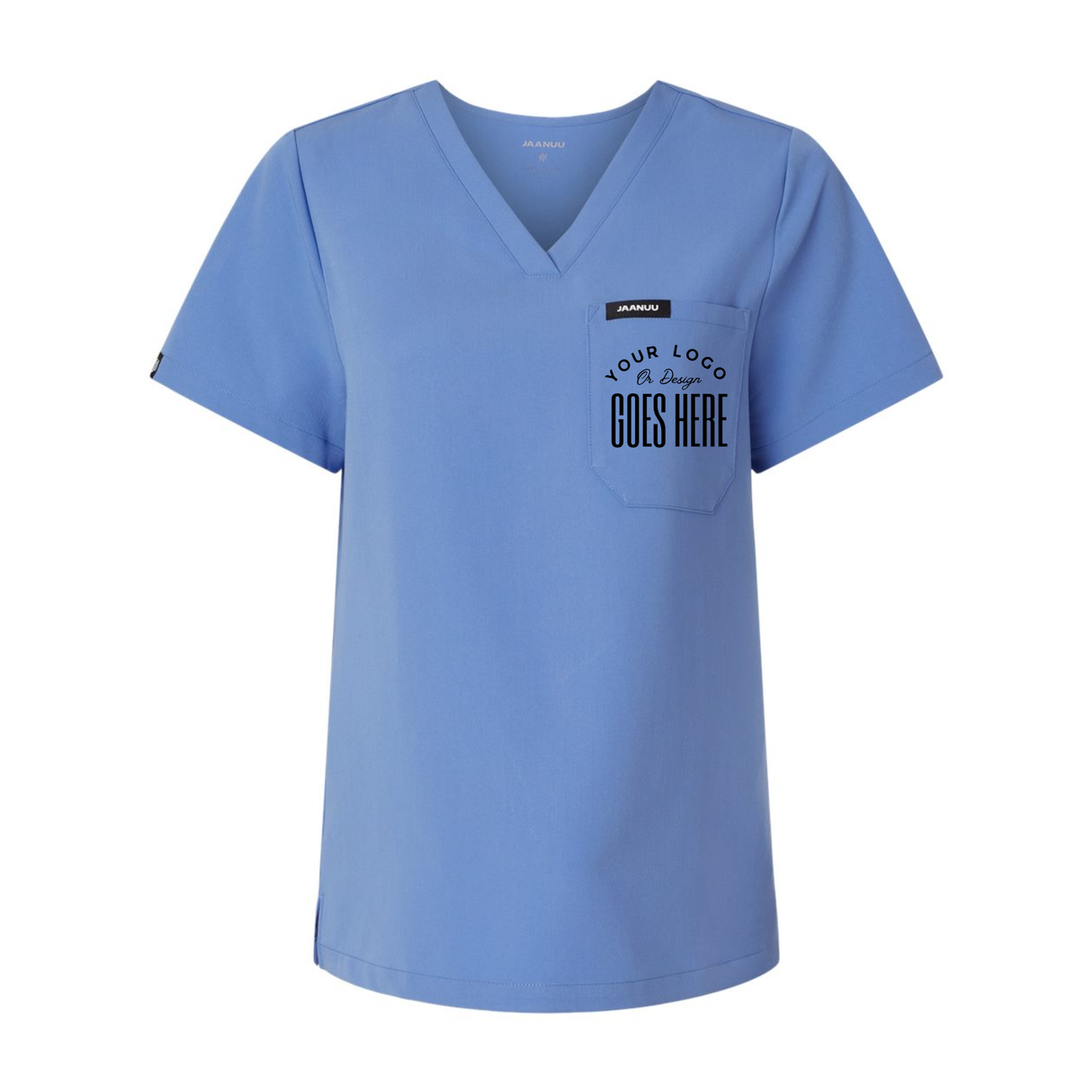 Custom Jaanuu Women's Scrub Top | Rhena V-Neck Medical Uniform - Winks Design Studio,LLC