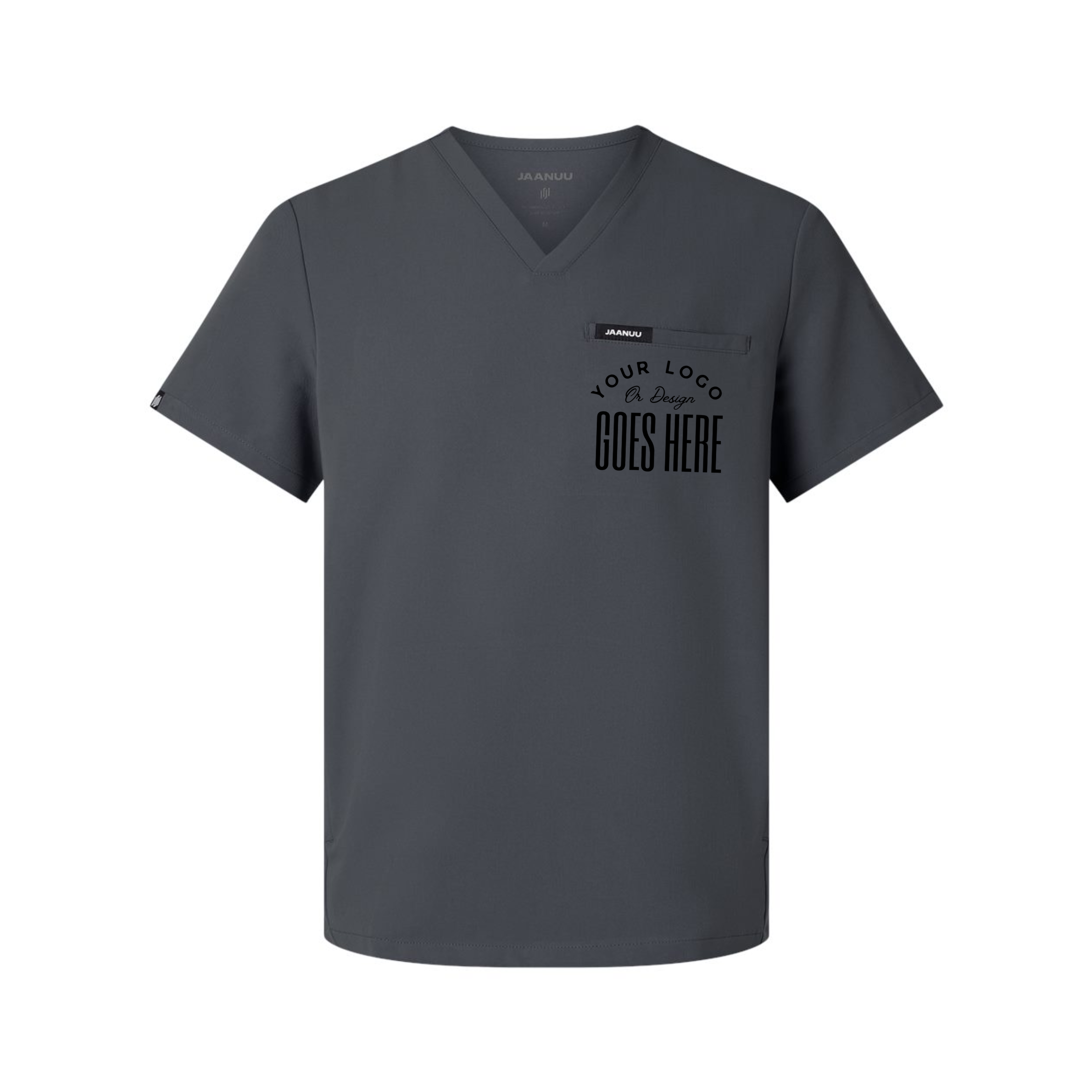 Custom Jaanuu Platt 3-Pocket Scrub V-Neck Top - Winks Design Studio,LLC