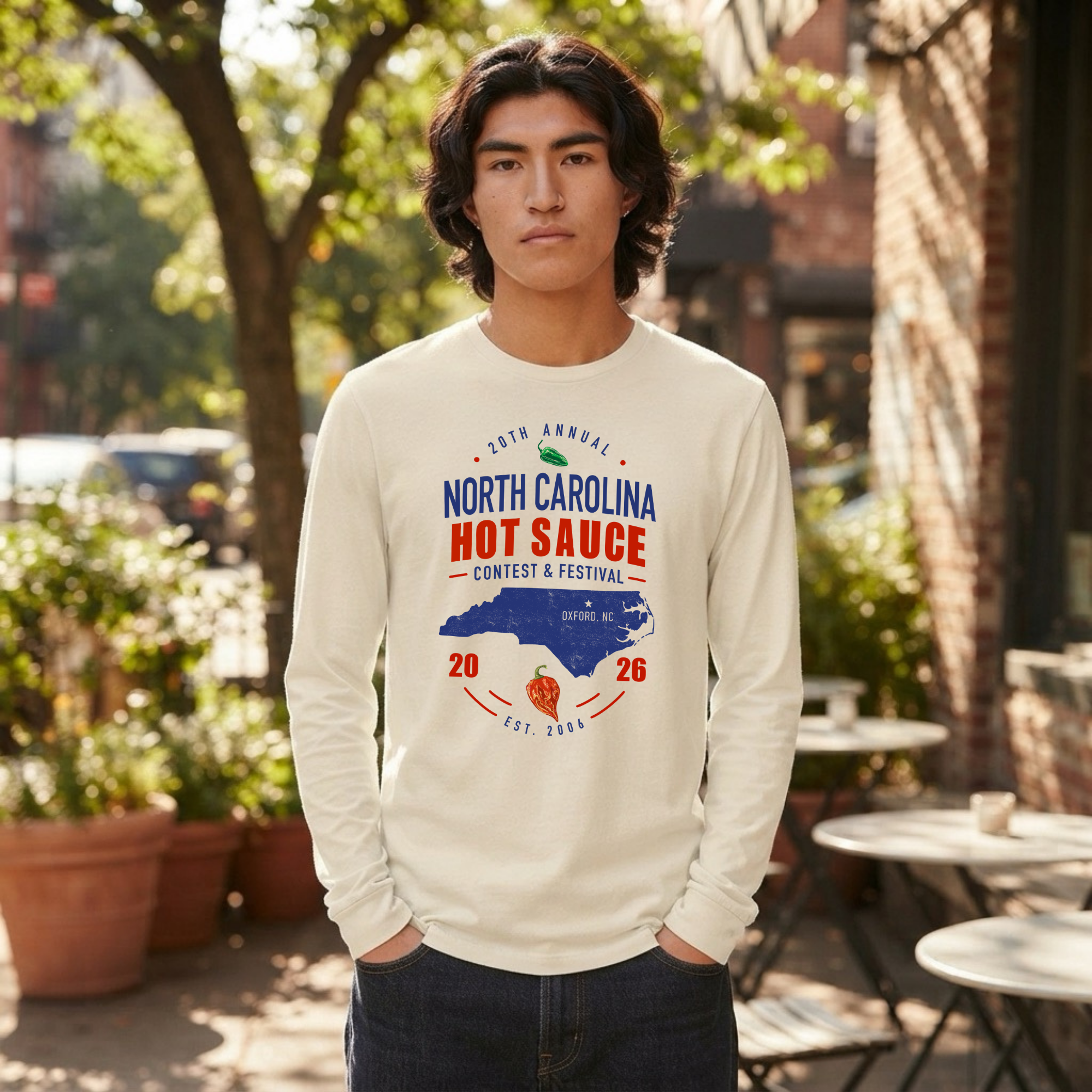 NC Hot Sauce Festival Carolina Classic Long Sleeve
