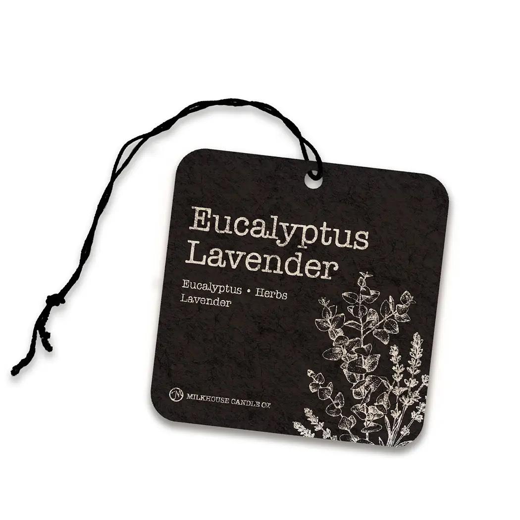 Eucalyptus lavender car freshener by Winks Design Studio, LLC, featuring a sleek design with fresh eucalyptus and lavender scent.