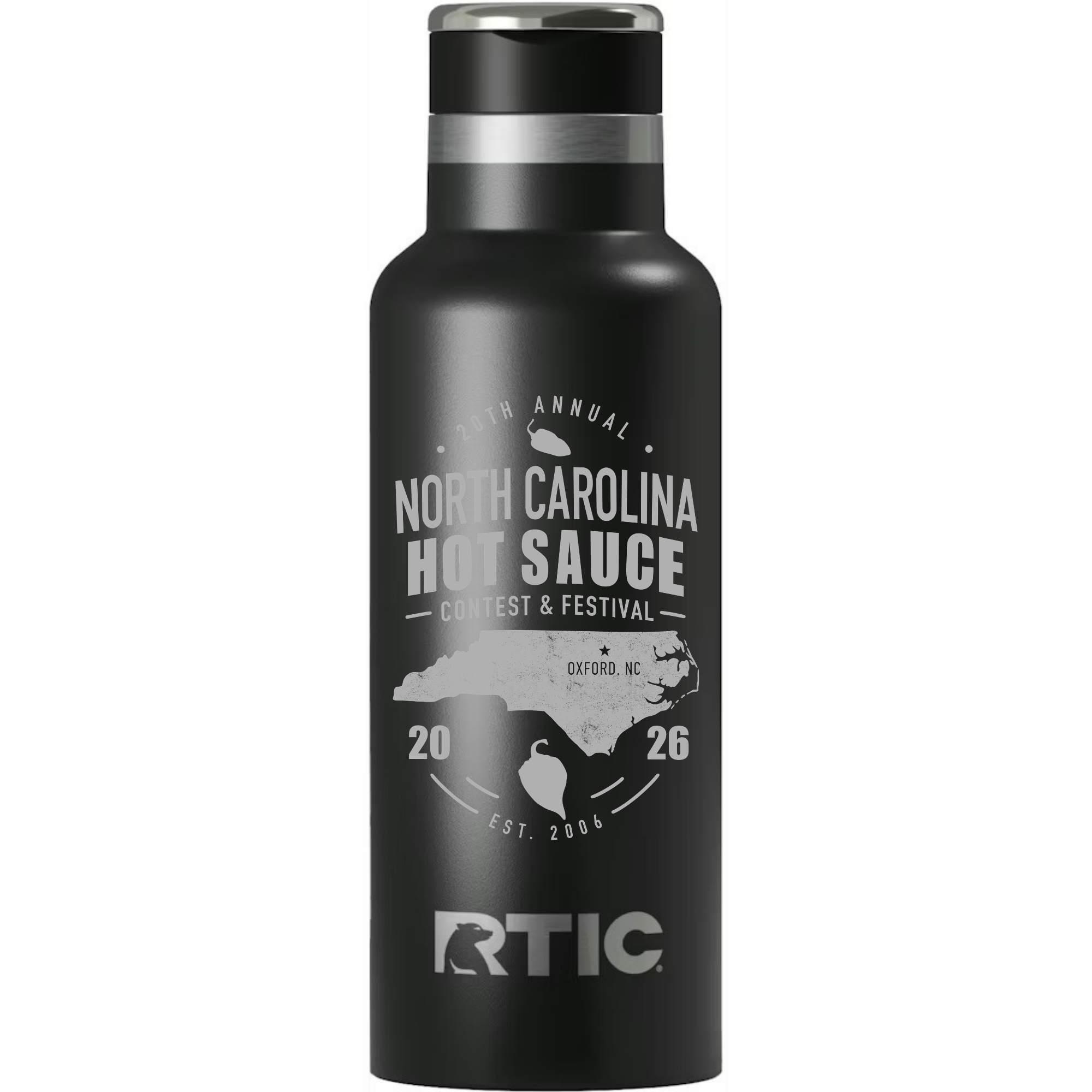 NC Hot Sauce Festival Carolina Classic RTIC 40oz Bottle