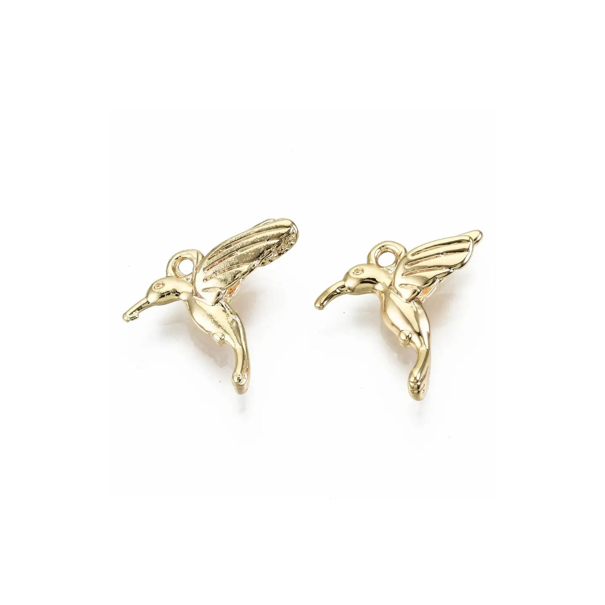 Gold Hummingbird Charm