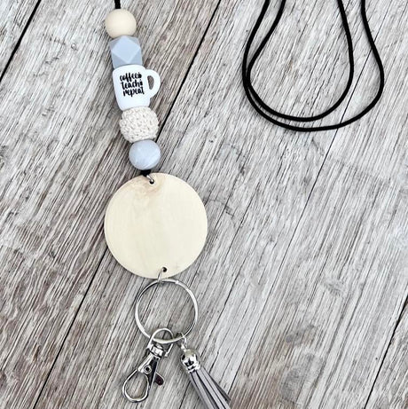 Custom Silicone Teacher Bead Lanyard - Winks Design Studio,LLC