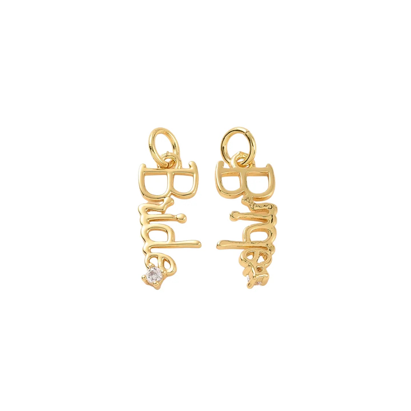 Gold Minimalistic Bride Charm