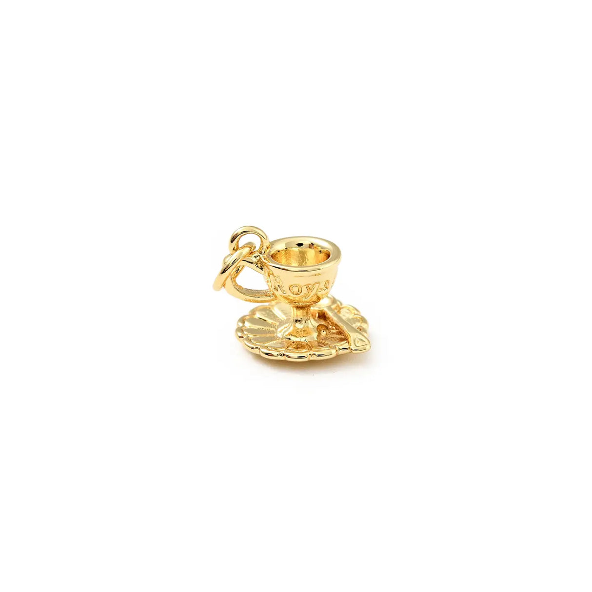 Gold Teacup Charm