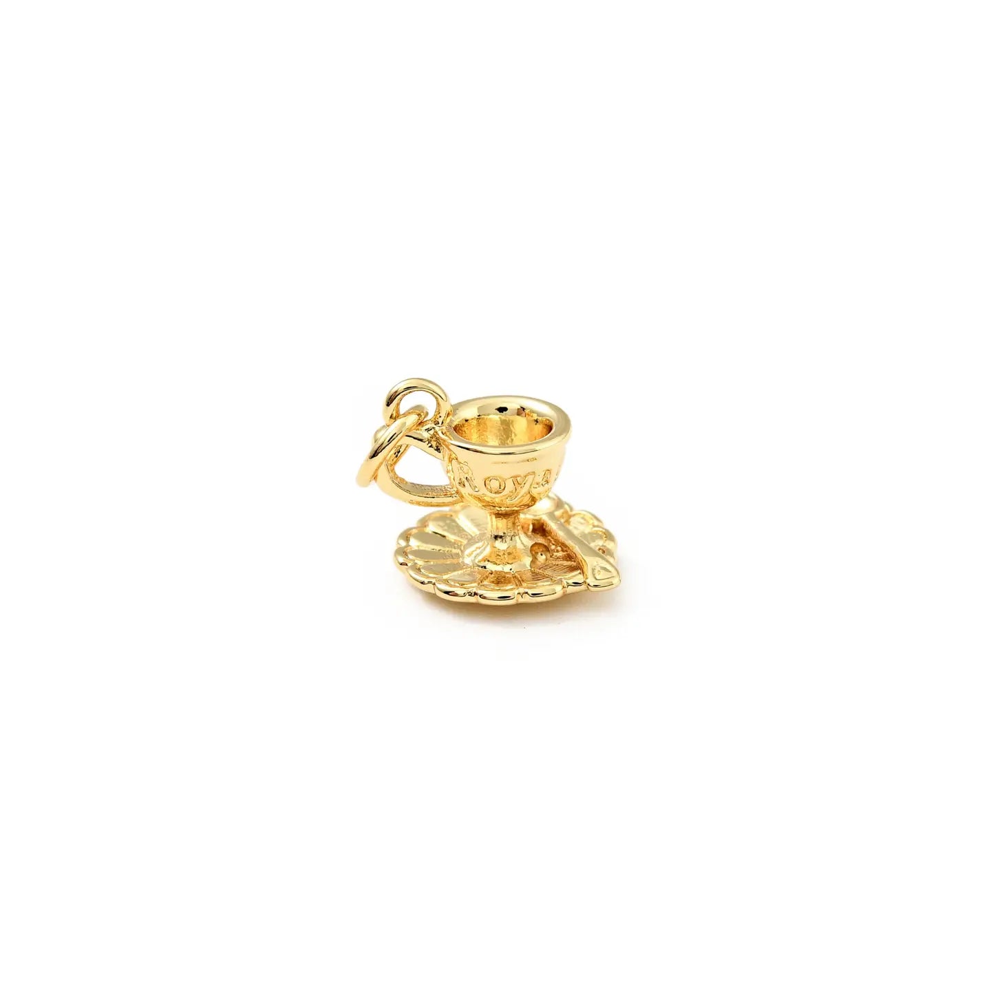 Gold Teacup Charm