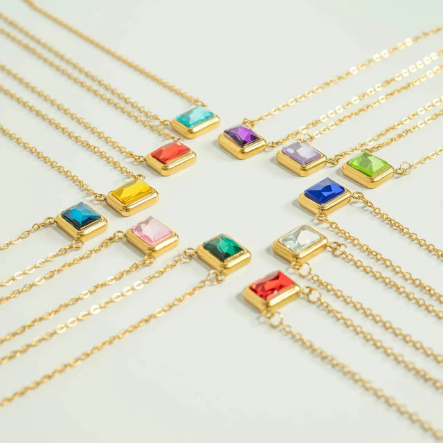 18K Gold Emerald Birthstone Connector Charm - Winks Design Studio,LLC