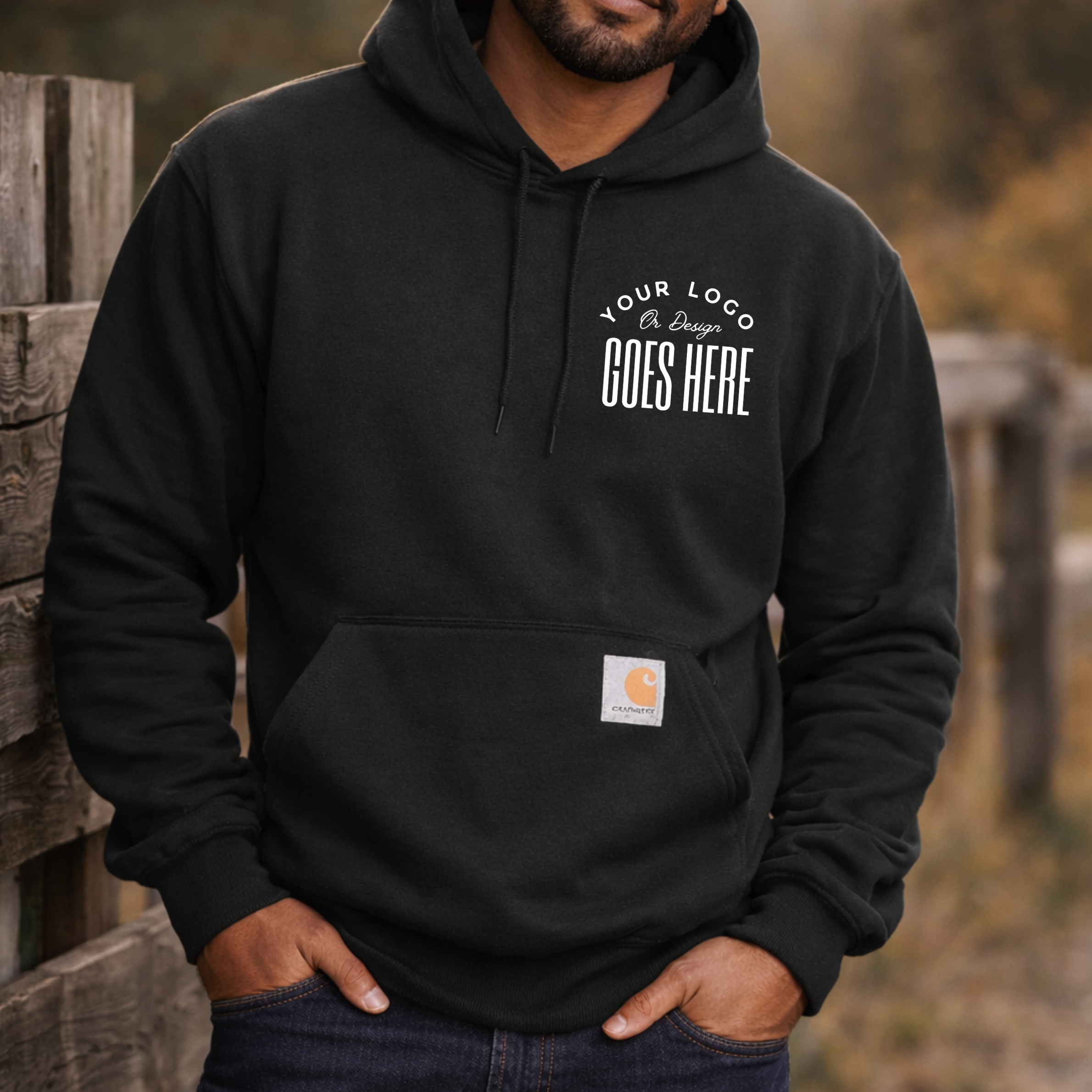 Custom Carhartt Rain Defender Heavyweight Hoodie - 13oz Water-Repellent Work Sweatshirt - Winks Design Studio,LLC