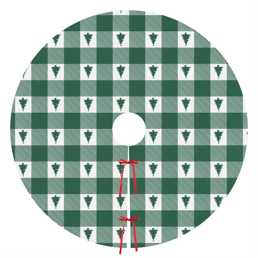Buffalo Check Christmas Tree Skirt - Winks Design Studio,LLC