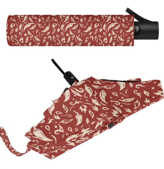 NC Hot Sauce Contest & Festival Pepper Bandana Umbrella - Winks Design Studio,LLC