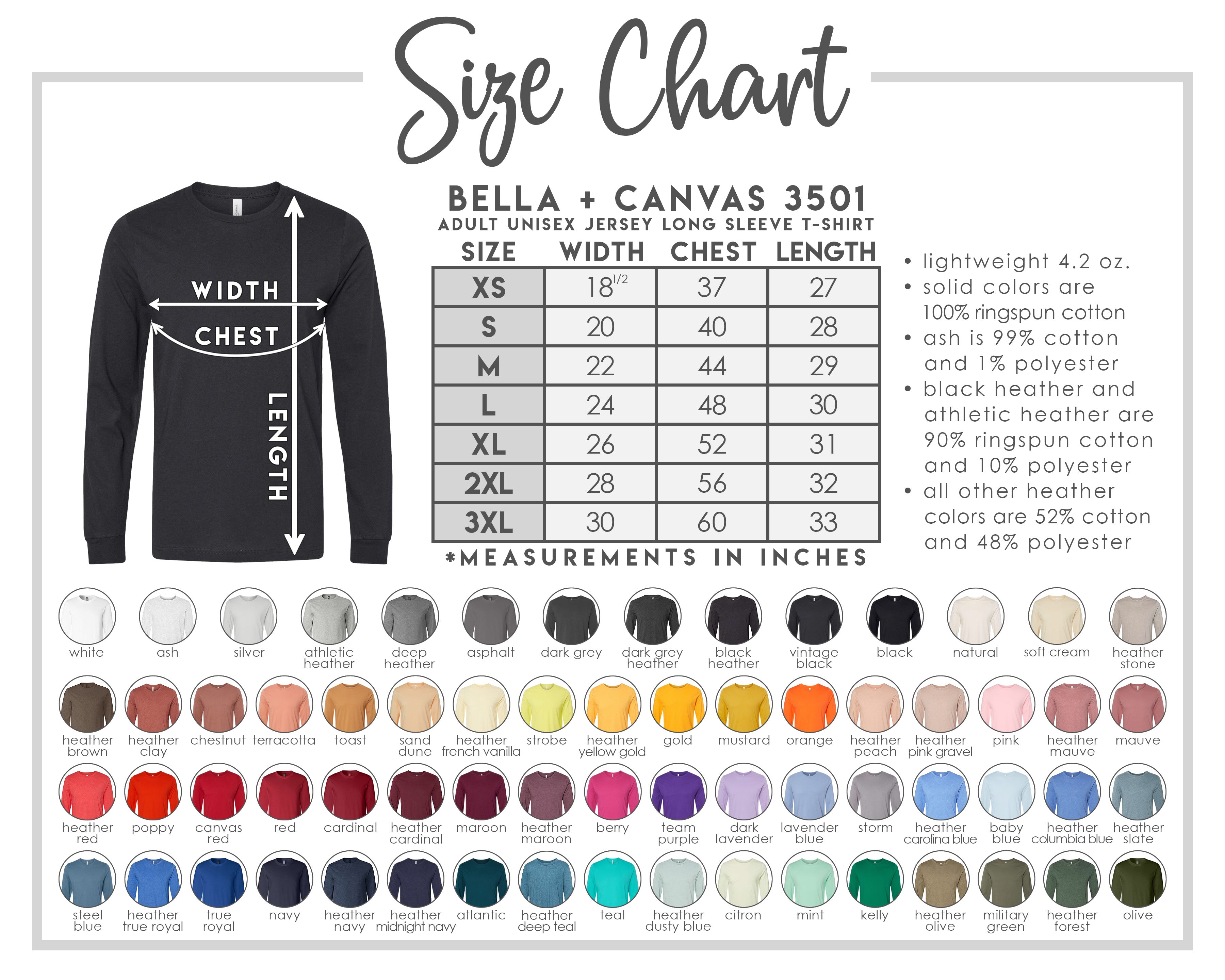 Custom Bella Canvas Long Sleeve T-shirt - Winks Design Studio,LLC