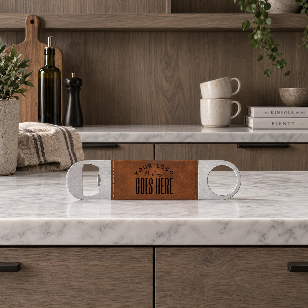 Custom Leather Bottle Opener Winks Design Studio,LLC