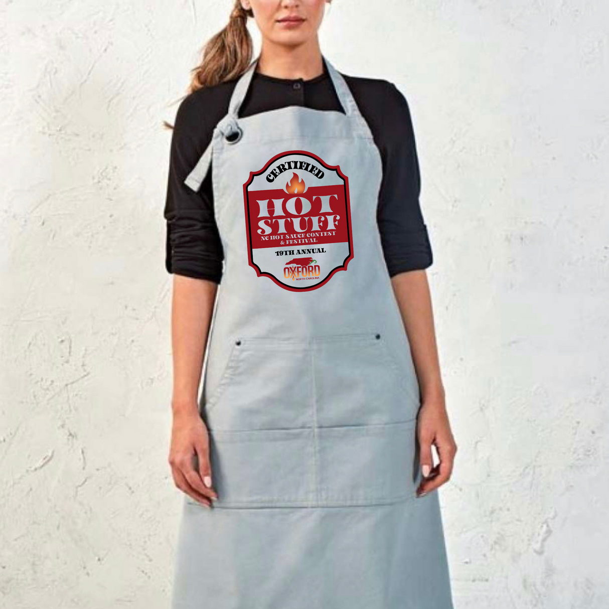 NC Hot Sauce Contest & Festival Certified Hot Stuff Apron - Winks Design Studio,LLC