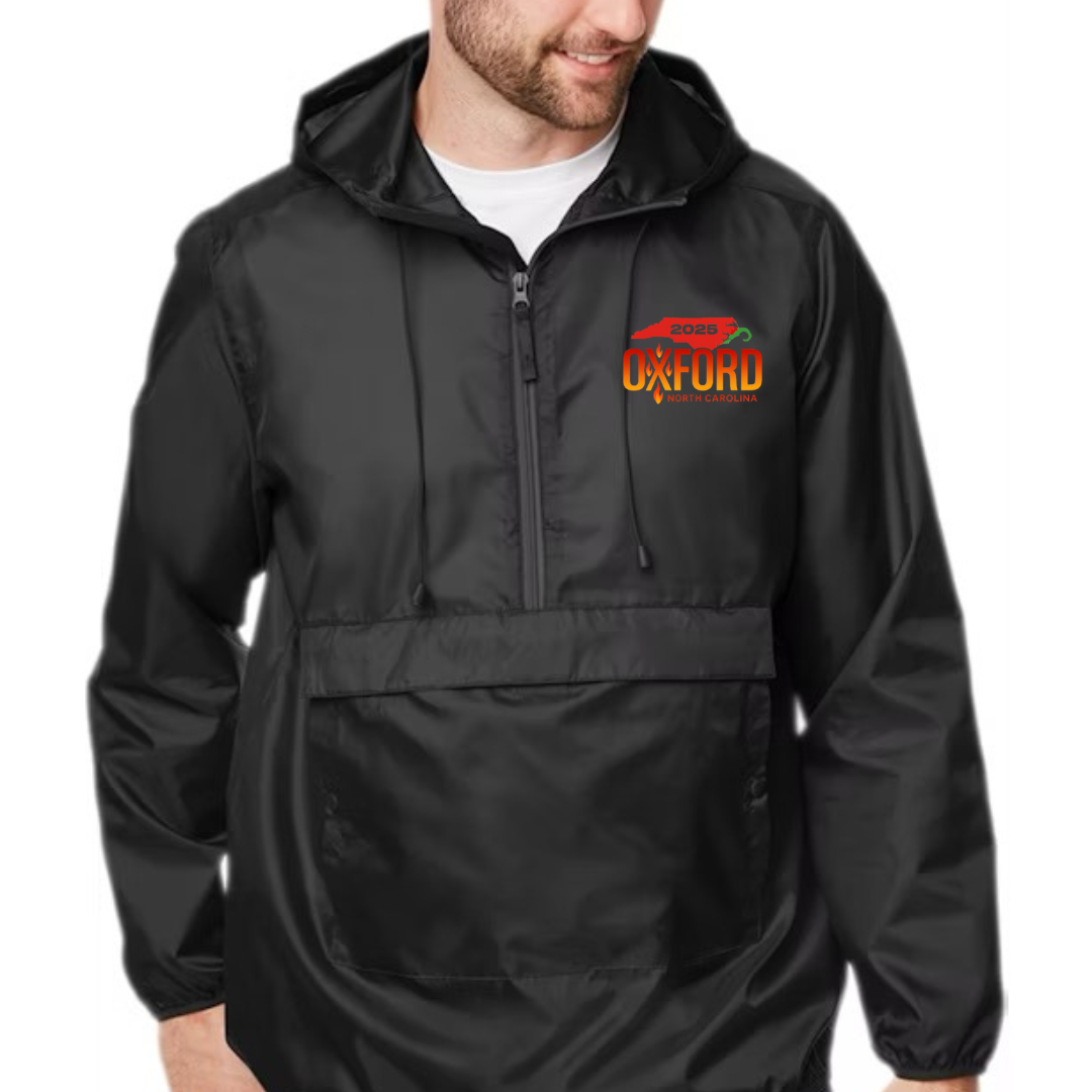 NC Hot Sauce Contest & Festival Unisex Packable Anorak Jacket - Winks Design Studio,LLC
