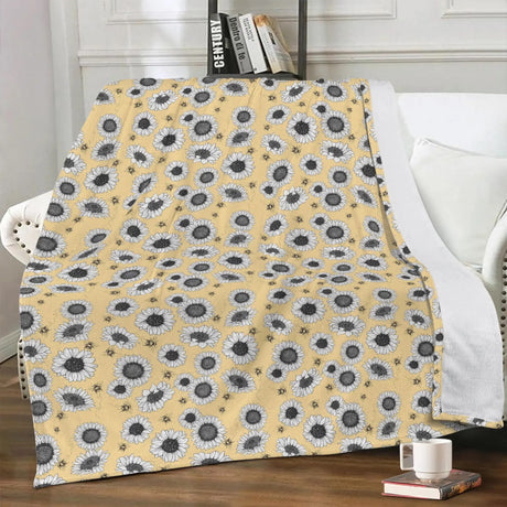 Sunflower Blanket - Winks Design Studio,LLC
