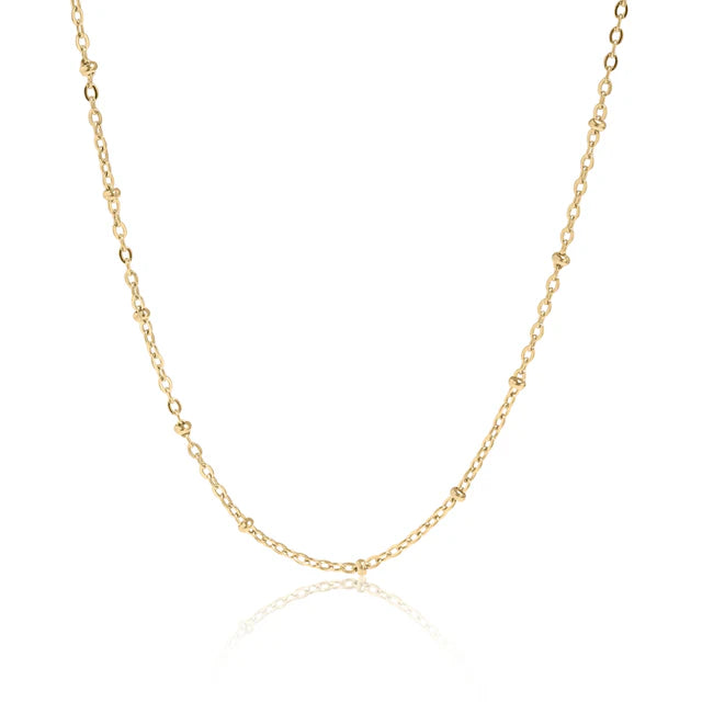 18K Gold Satellite Chain Necklace - Winks Design Studio,LLC
