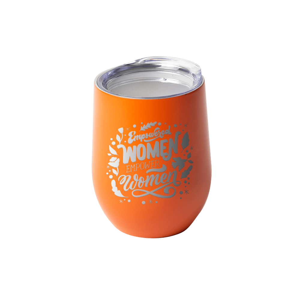Custom 12oz Stemless Wine Glass - Winks Design Studio,LLC