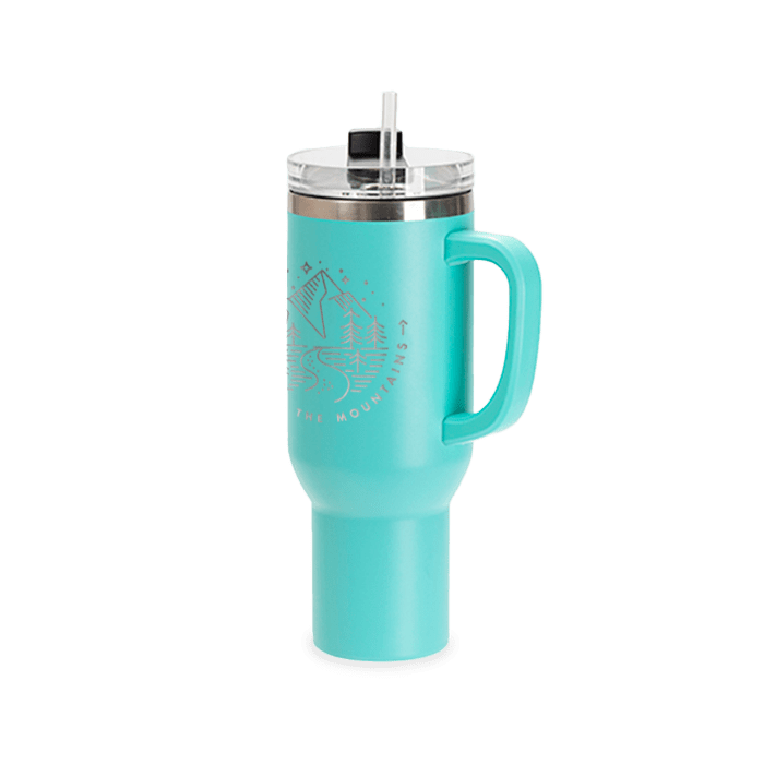 Custom 40oz Powder Coated Tumbler - Winks Design Studio,LLC