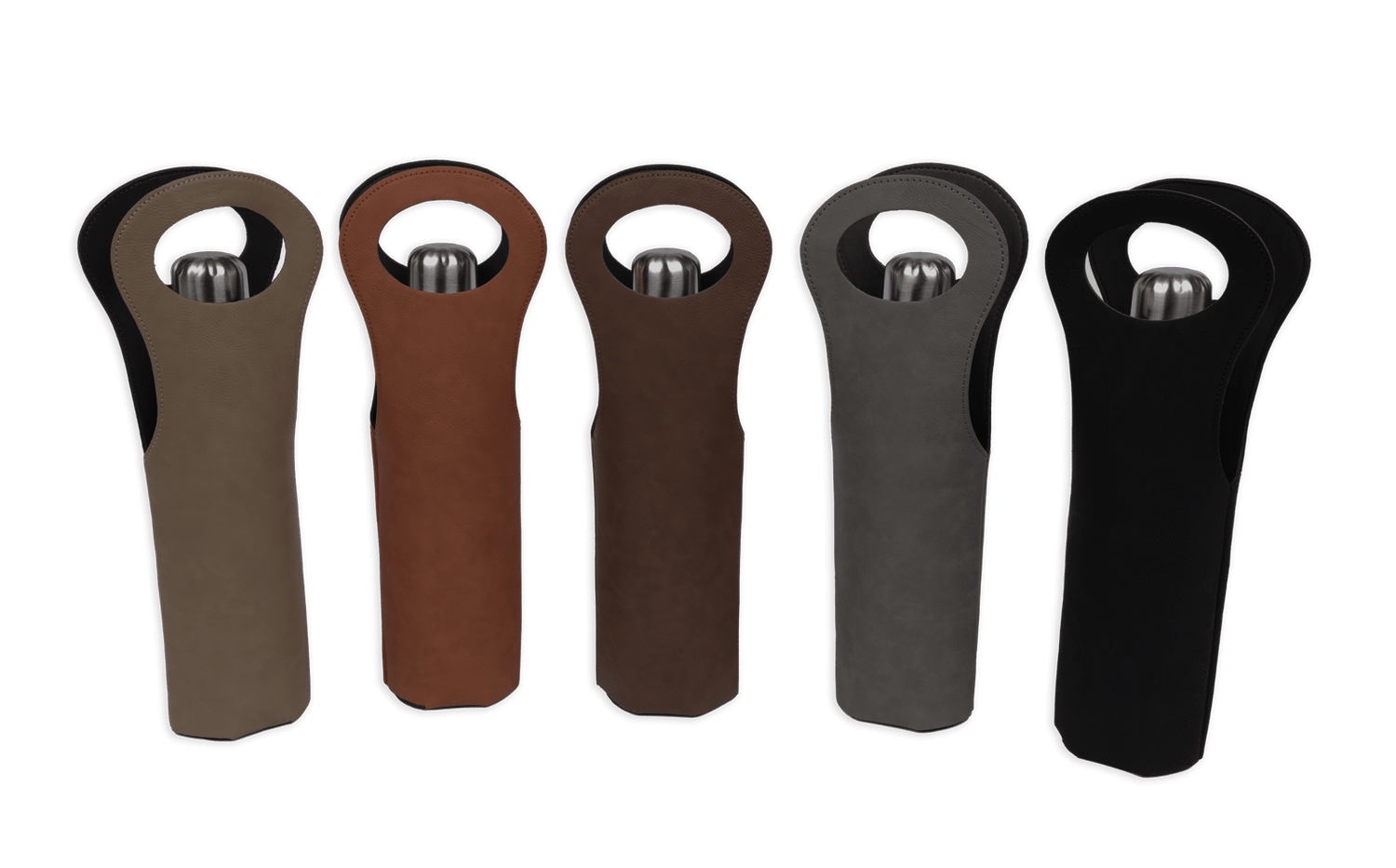 Custom Leather Wine Tote - Winks Design Studio,LLC